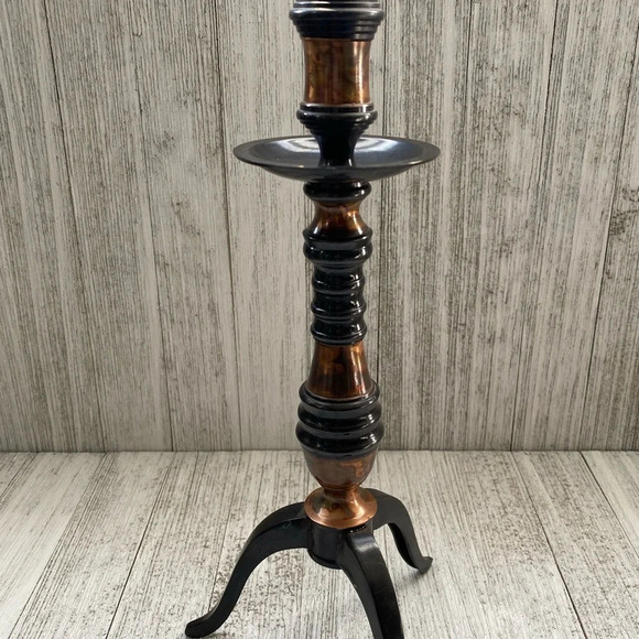 Pair of 2 large metal candle Holders - Picture 8 of 9